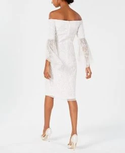 Alternative view of Adrianna Papell Women's Off-The-Shoulder Beaded Dress