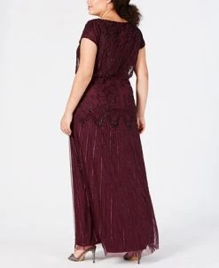 Alternative view of Adrianna Papell Us Size Bead-Illusion Blouson Dress