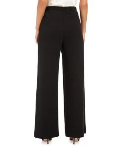 Adrianna Papell Crepe Draped-Front Wide-Leg Pants 8 Adrianna Papell Crepe Draped-Front Wide-Leg Pants -Anne Klein Sales Store 15069363 fpx