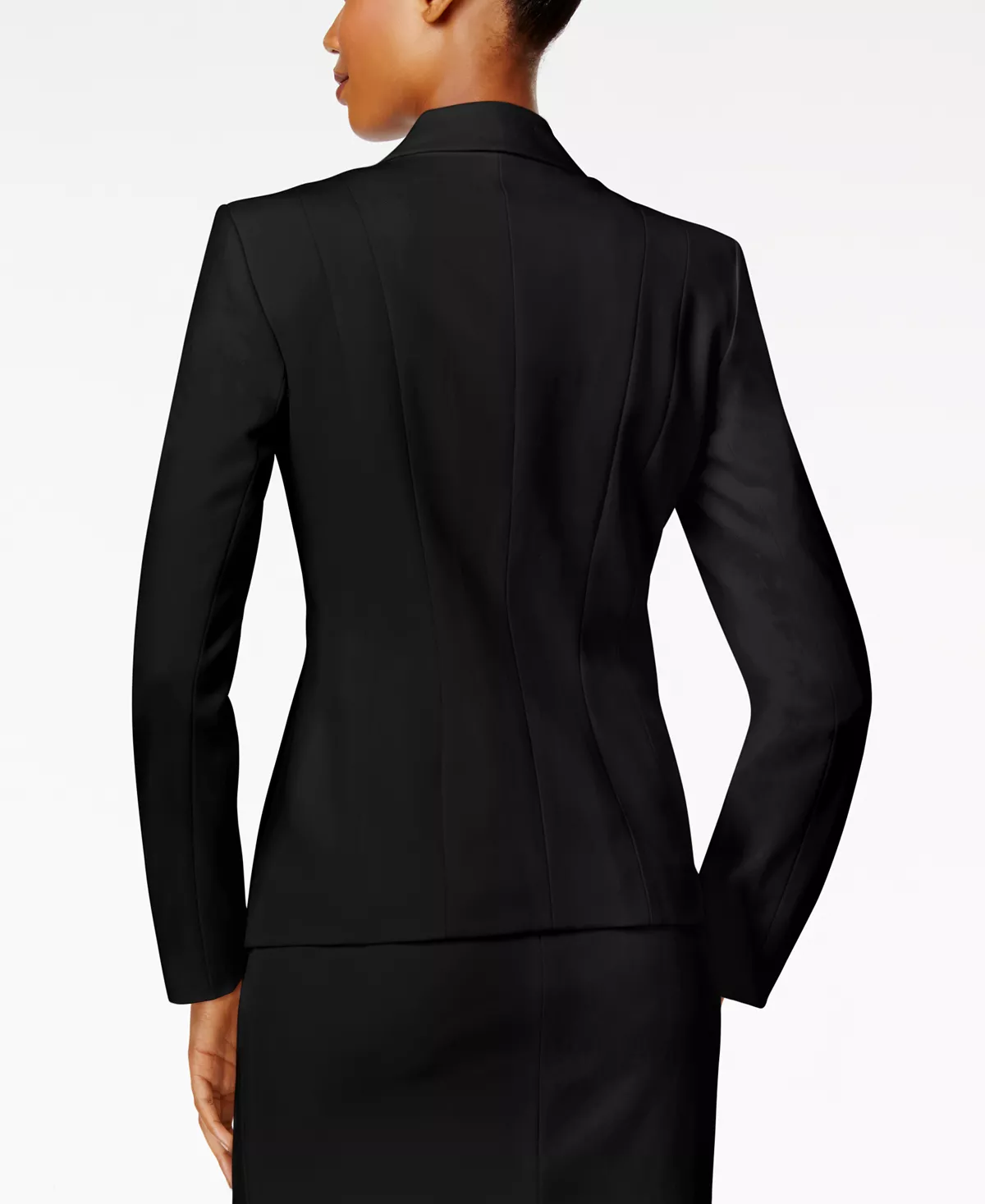 Kasper Crepe One-Button Blazer 4 Kasper Crepe One-Button Blazer - Image 4