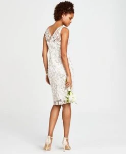 Alternative view of Adrianna Papell Women's Floral Embroidered Sheath Dress