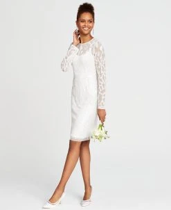 Adrianna Papell Beaded Illusion Sheath Dress