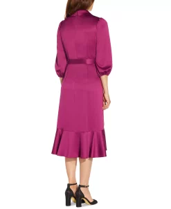 Alternative view of Adrianna Papell Shawl-Collar Wrap Dress