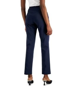 Alternative view of Alfani Women's Tummy-Control Pull-On Straight Leg Pants, Created For Macy's