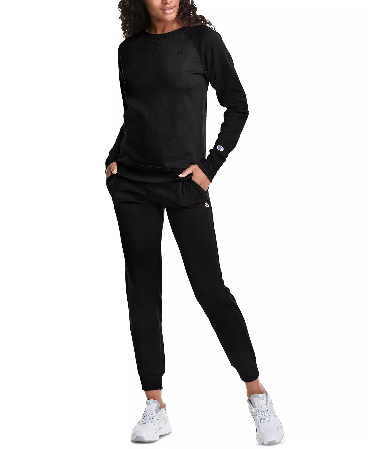 Champion Women's Powerblend Boyfriend Crewneck Top 4 Champion Women's Powerblend Boyfriend Crewneck Top - Image 4
