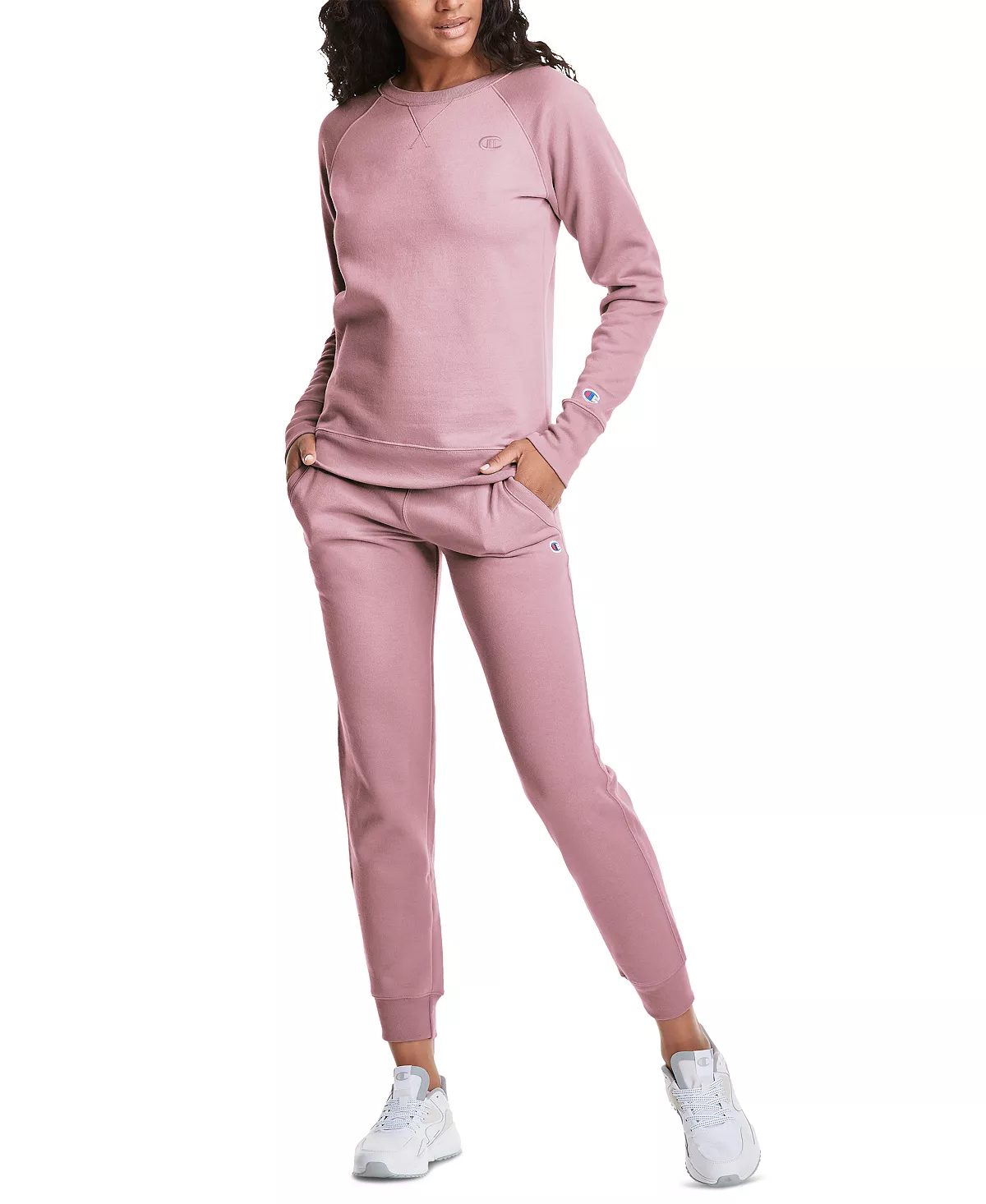 Champion Women's Powerblend Boyfriend Crewneck Top 6 Champion Women's Powerblend Boyfriend Crewneck Top - Image 6