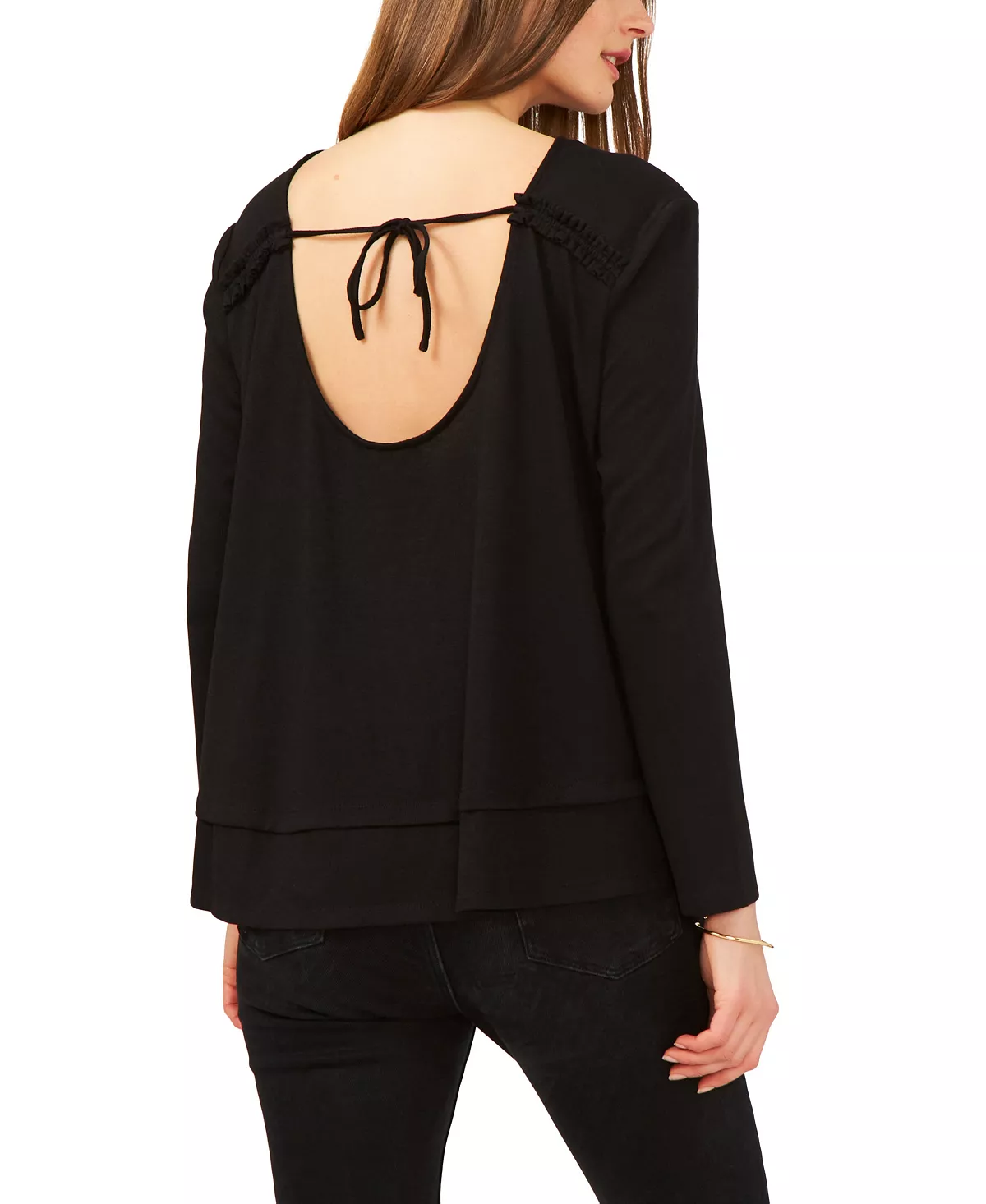 1.STATE Long Sleeve Tie Back Cozy Top 5 1.STATE Long Sleeve Tie Back Cozy Top - Image 5