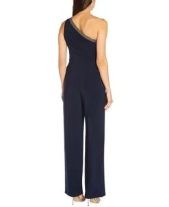 Alternative view of Adrianna Papell Embellished One-Shoulder Jumpsuit
