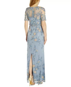 Alternative view of Adrianna Papell Op Over Embroidered Lace Gown