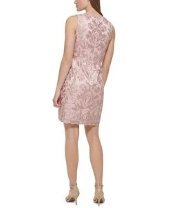 Alternative view of Vince Camuto Embroidered-Mesh Shift Dress