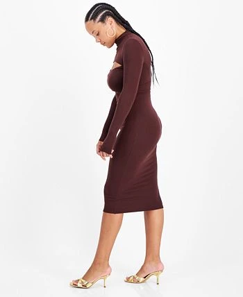 Bar III Cutout Bodycon Dress, Created For Macy's 3 Bar III Cutout Bodycon Dress, Created For Macy's - Image 3