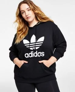 ADIDAS Women's Adicolor Trefoil Sweatshirt Hoodie, XS-4X 12 ADIDAS Women's Adicolor Trefoil Sweatshirt Hoodie, XS-4X -Anne Klein Sales Store 22196892 fpx