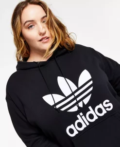 ADIDAS Women's Adicolor Trefoil Sweatshirt Hoodie, XS-4X 14 ADIDAS Women's Adicolor Trefoil Sweatshirt Hoodie, XS-4X -Anne Klein Sales Store 22196894 fpx