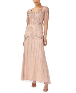 Anne Klein Sales Store 30 Papell Studio Women's Embellished Back-Cutout Gown
