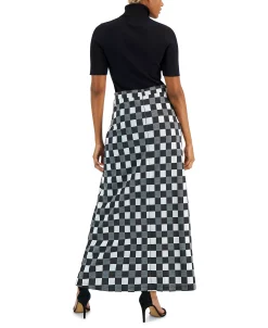 Alternative view of Anne Klein Women's Half-Sleeve Turtleneck & A-Line Skirt