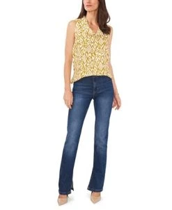 Vince Camuto Women's Sleeveless Etched Geo Blouse -Anne Klein Sales Store 22291693 fpx
