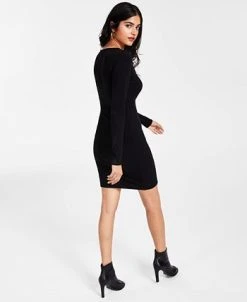 Alternative view of Bar III Women’s Ribbed Mini Dress, Created For Macy’s