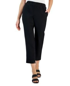 Alfani Women's Linen Blend Pull-On Pants, Created For Macy's