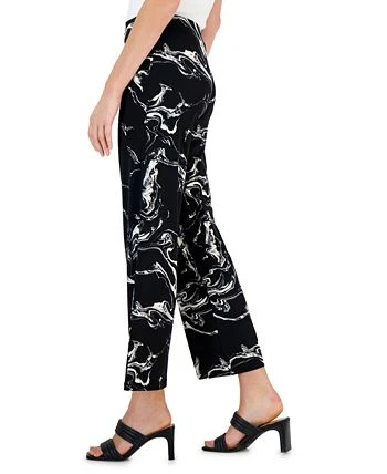 Alfani Women's Printed Wide-Leg Pants, Created For Macy's 3 Alfani Women's Printed Wide-Leg Pants, Created For Macy's - Image 3