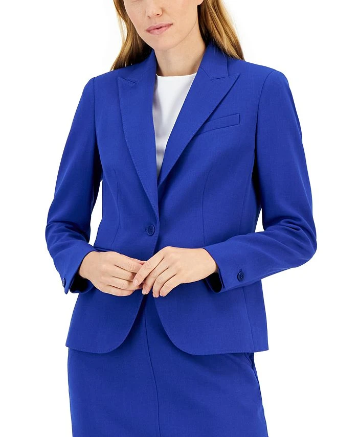 Anne Klein Executive Collection Single-Button A-Line Skirt Suit, Created For Macy's 4 Anne Klein Executive Collection Single-Button A-Line Skirt Suit, Created For Macy's - Image 4