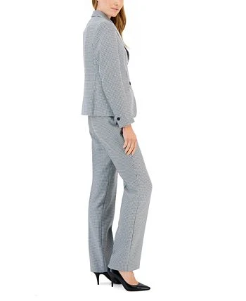 Anne Klein Women's Mini Houndstooth Two-Button Jacket & Flare-Leg Pants & Pencil Skirt 3 Anne Klein Women's Mini Houndstooth Two-Button Jacket & Flare-Leg Pants & Pencil Skirt - Image 3