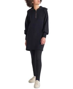 Black Tape Women's Long Sleeve Zip-Neck Sweater Dress