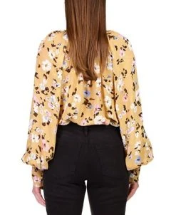 Alternative view of Sanctuary Women's Floral-Print Balloon-Sleeve Blouse
