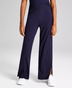 Alternative view of And Now This Women's Ribbed High-Rise Wide-Leg Pants