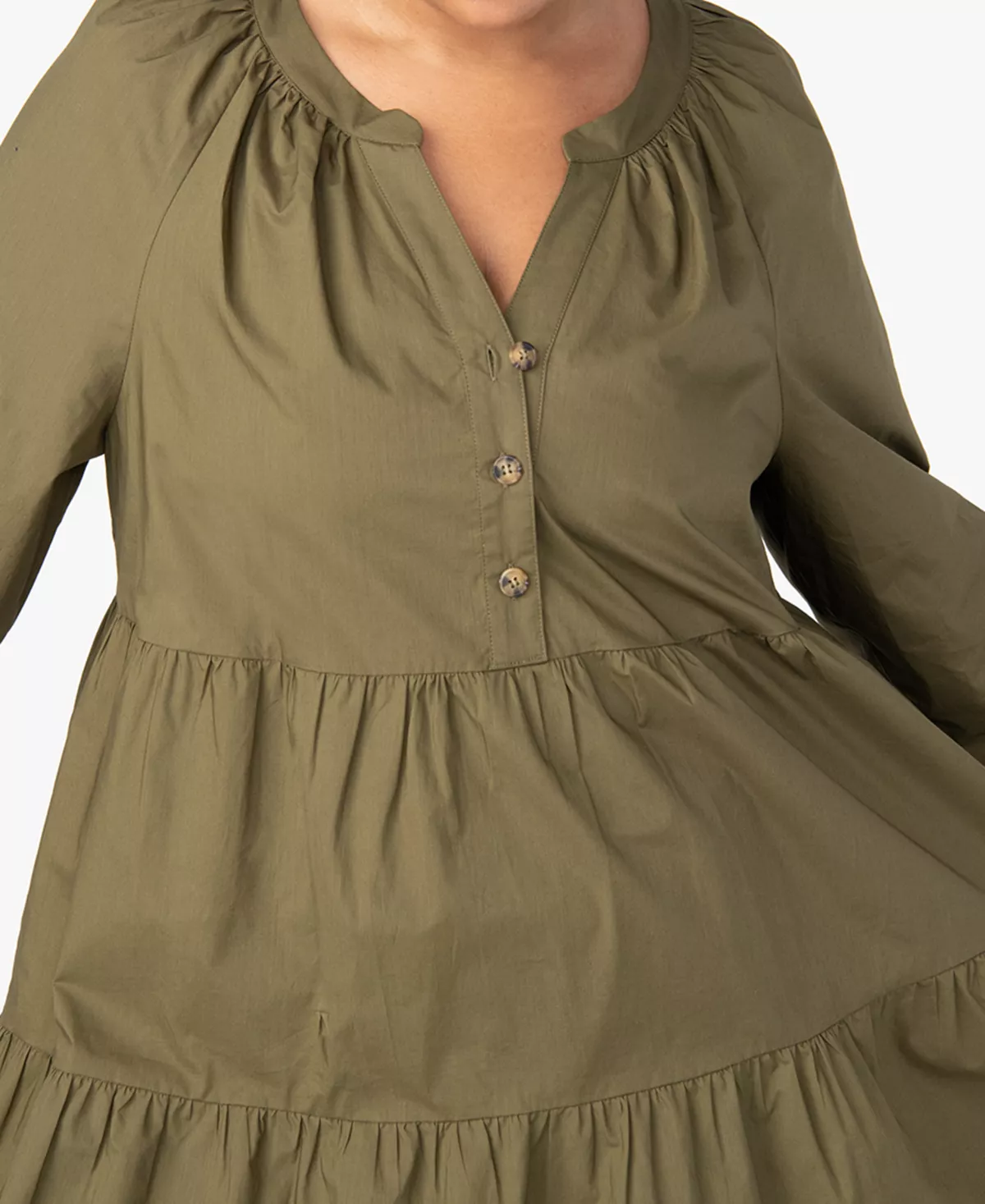 Sanctuary Women's Cotton 3/4-Sleeve Babydoll Dress 3 Sanctuary Women's Cotton 3/4-Sleeve Babydoll Dress - Image 3