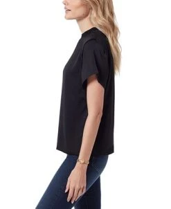 Alternative view of Sam Edelman Leona Braided Neckline Short Sleeve Blouse
