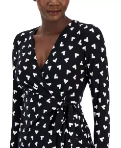Anne Klein Nomad Printed Faux-Wrap Dress 12 Anne Klein Nomad Printed Faux-Wrap Dress -Anne Klein Sales Store 22767361 fpx