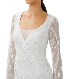 Adrianna Papell Women's Beaded Sequined-Mesh Dress 6 Adrianna Papell Women's Beaded Sequined-Mesh Dress -Anne Klein Sales Store 22801282 fpx
