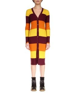 Sanctuary Women's Striped Longline Cardigan Dress