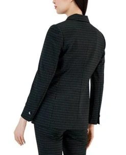 Alternative view of Anne Klein Women's Houndstooth One-Button Compression Blazer