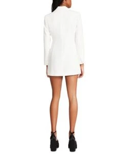 Alternative view of Steve Madden Lana Contrast Collar Tuxedo Dress