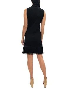 Alternative view of Sam Edelman Women's Turtleneck Fringe-Hem Sweater Dress
