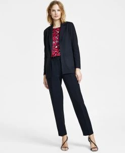 Anne Klein Women's Fly-Front High-Rise Pleated Pants -Anne Klein Sales Store 23151461 fpx
