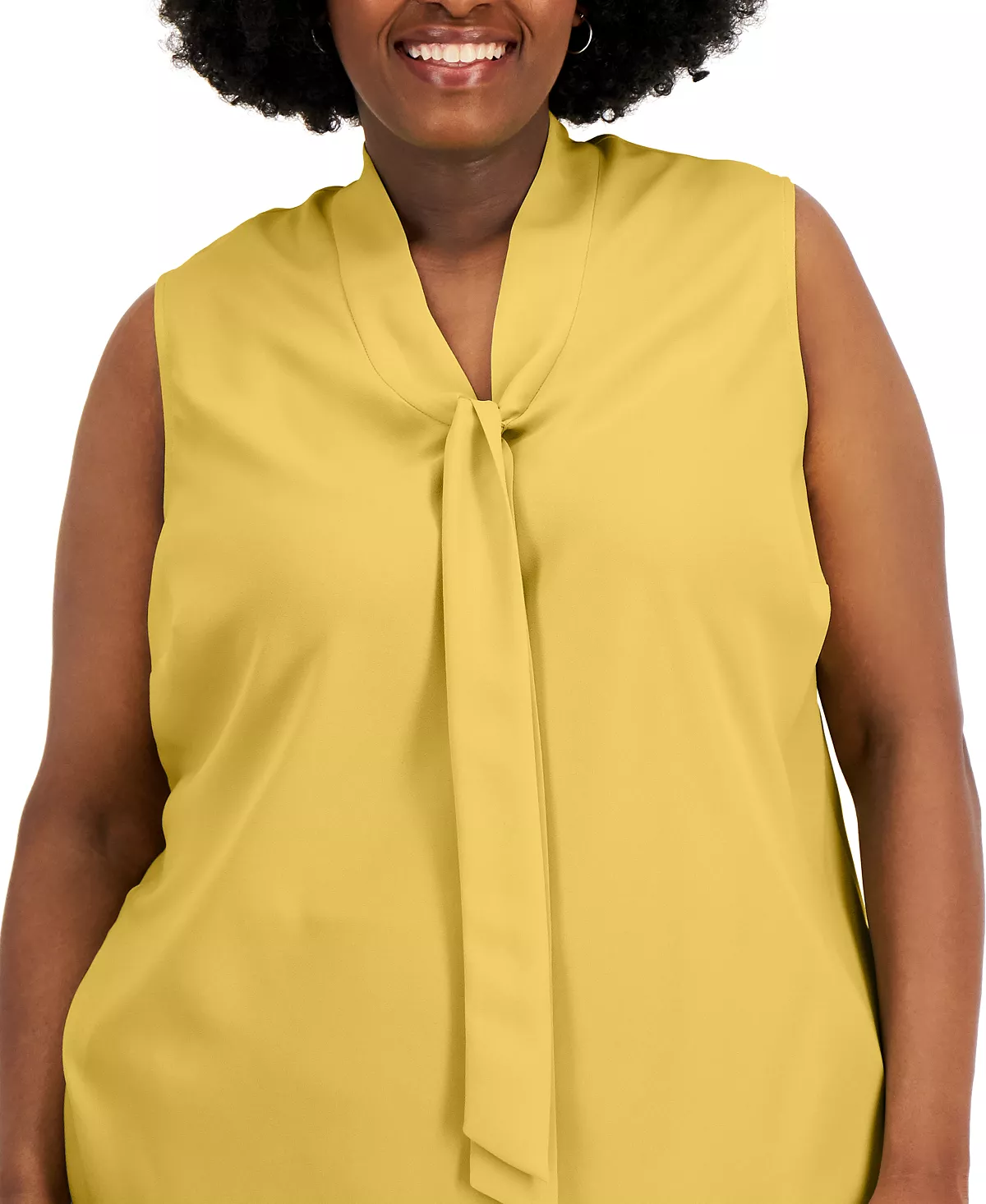 Kasper Plus Size Bow Top 7 Kasper Plus Size Bow Top - Image 7