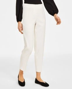 Anne Klein Women's Stretch Slim Hollywood-Waist Ankle Pants