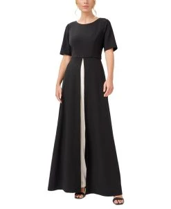 Adrianna Papell Women's Colorblocked Walkthrough Jumpsuit