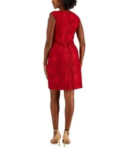 Alternative view of Kasper Women's Morgan Sleeveless Floral-Lace Shift Dress