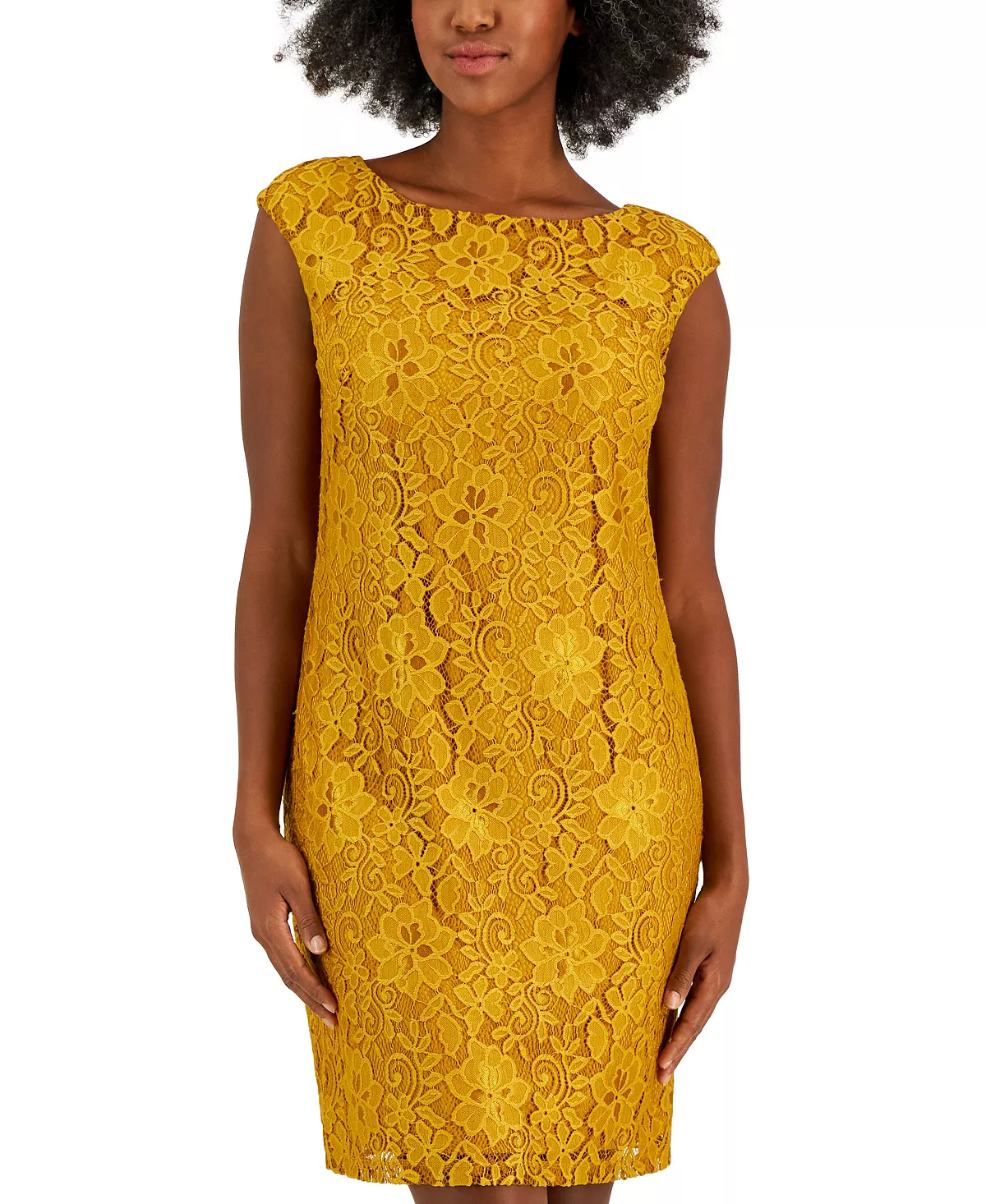 Kasper Women's Morgan Sleeveless Floral-Lace Shift Dress 8 Kasper Women's Morgan Sleeveless Floral-Lace Shift Dress - Image 8