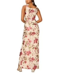 Alternative view of Adrianna Papell Women's Floral-Print Ruched Gown