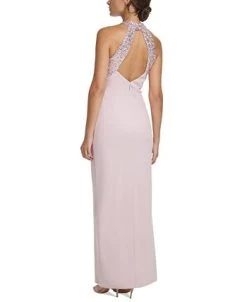 Alternative view of Vince Camuto Women's Sequin-Embellished Halter Column Gown