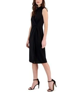 Anne Klein Women's Harmony Mock Neck Sleeveless Sheath Dress 7 Anne Klein Women's Harmony Mock Neck Sleeveless Sheath Dress -Anne Klein Sales Store 23542218 fpx