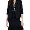 Kasper Single Button Rolled Sleeve Blazer