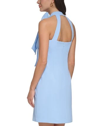 Vince Camuto Women's Signature Stretch Crepe Bow-Neck Open-Back Shift Dress 2 Vince Camuto Women's Signature Stretch Crepe Bow-Neck Open-Back Shift Dress - Image 2