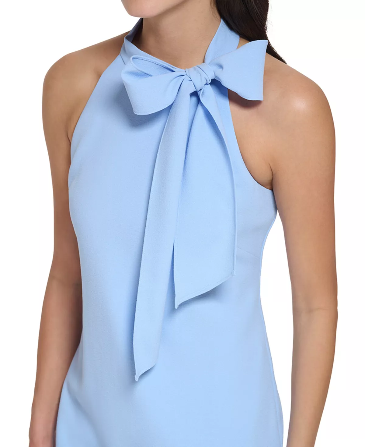 Vince Camuto Women's Signature Stretch Crepe Bow-Neck Open-Back Shift Dress 4 Vince Camuto Women's Signature Stretch Crepe Bow-Neck Open-Back Shift Dress - Image 4