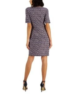 Alternative view of Anne Klein Women's Mary Ellen Keyhole Faux-Wrap Dress