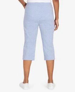 Alternative view of Alfred Dunner Women's Peace Of Mind Stripe Allure Clamdigger Pants